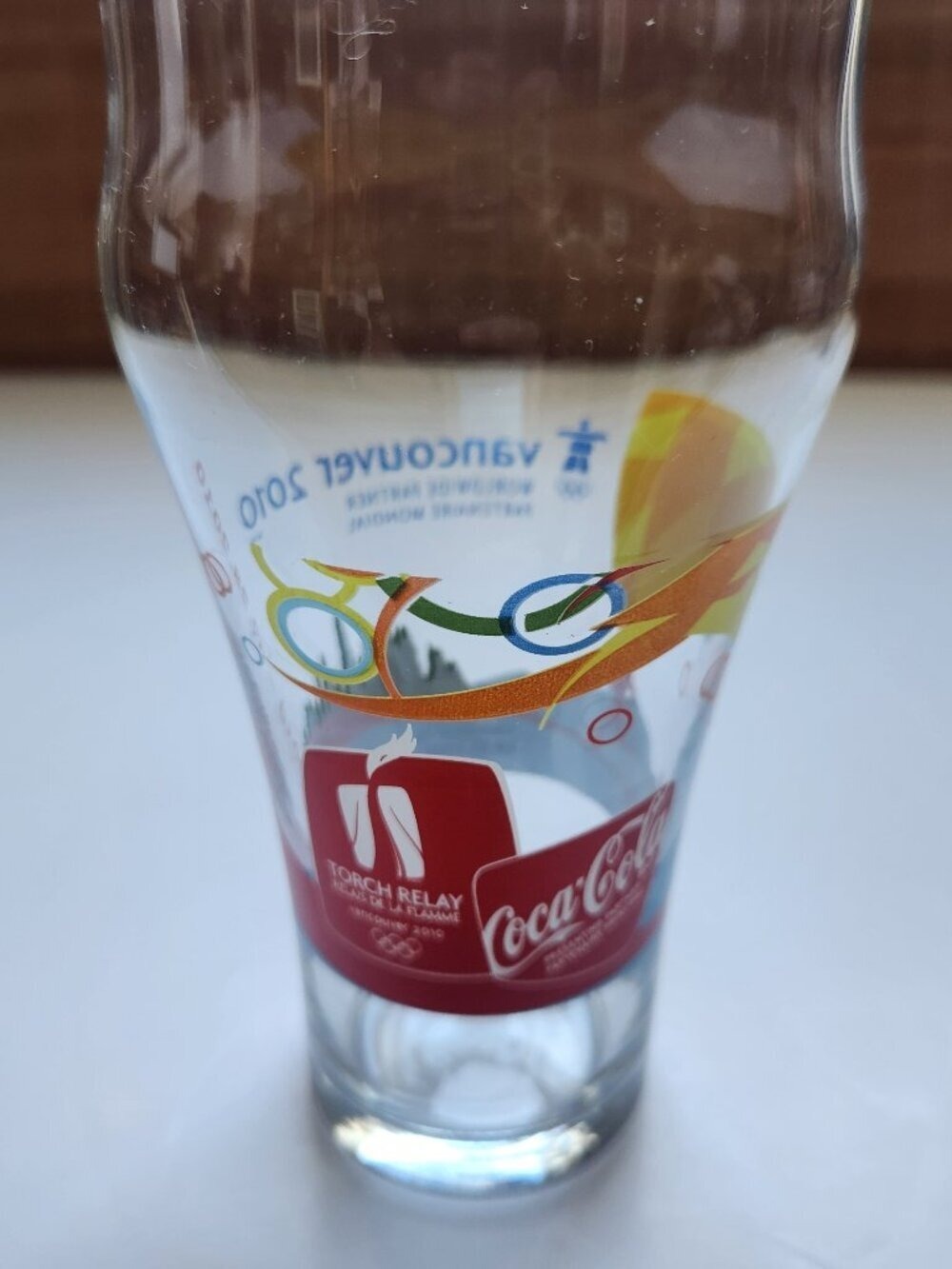 Coca‑Cola Vancouver 2010 Olympic Torch Relay Glass